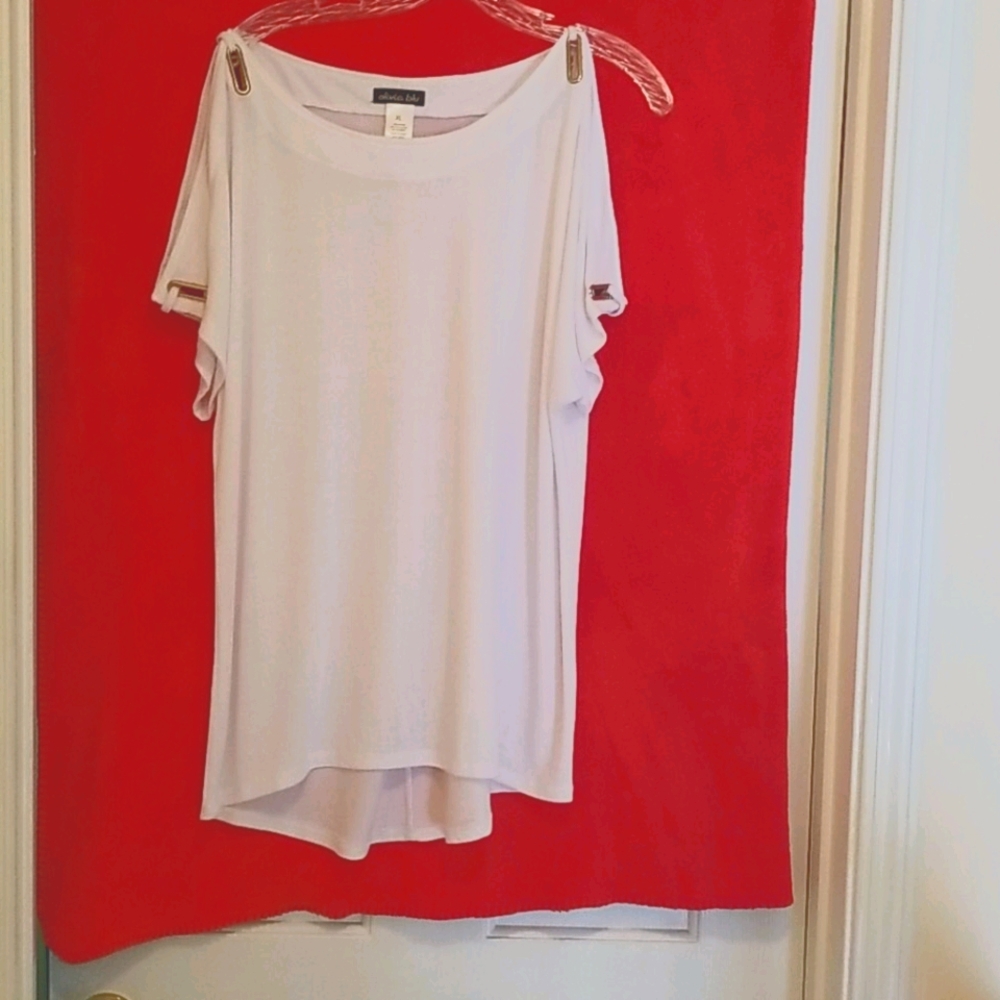 Short Sleeve cold shoulder blousew